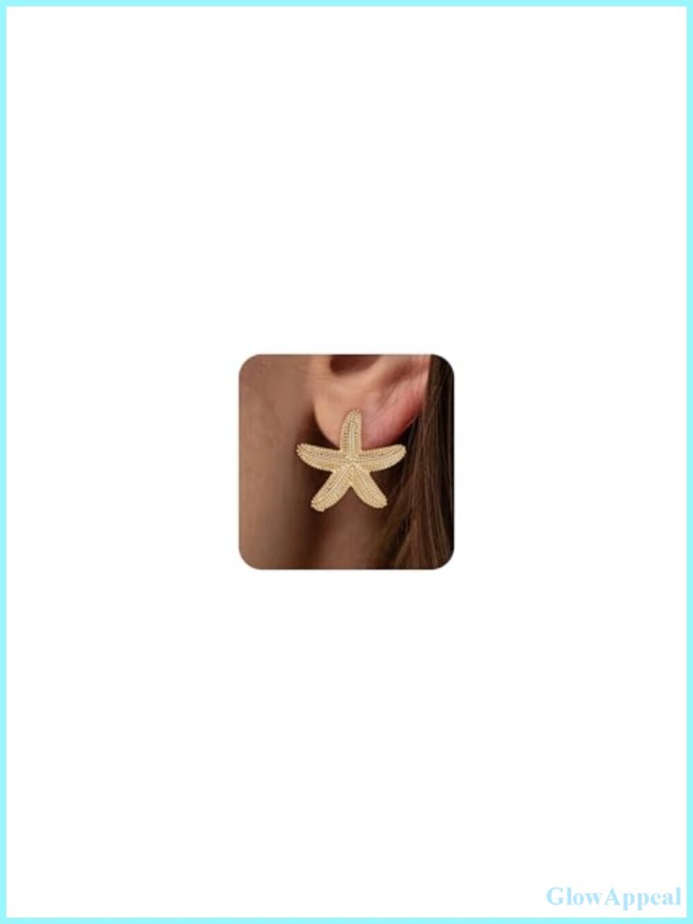 Gold Plated Clip On Earrings for Women Hypoallergenic Flower Starfish Shell